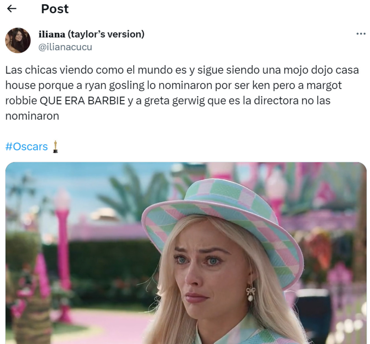 La reacción de las fans de Barbie. Foto: X.