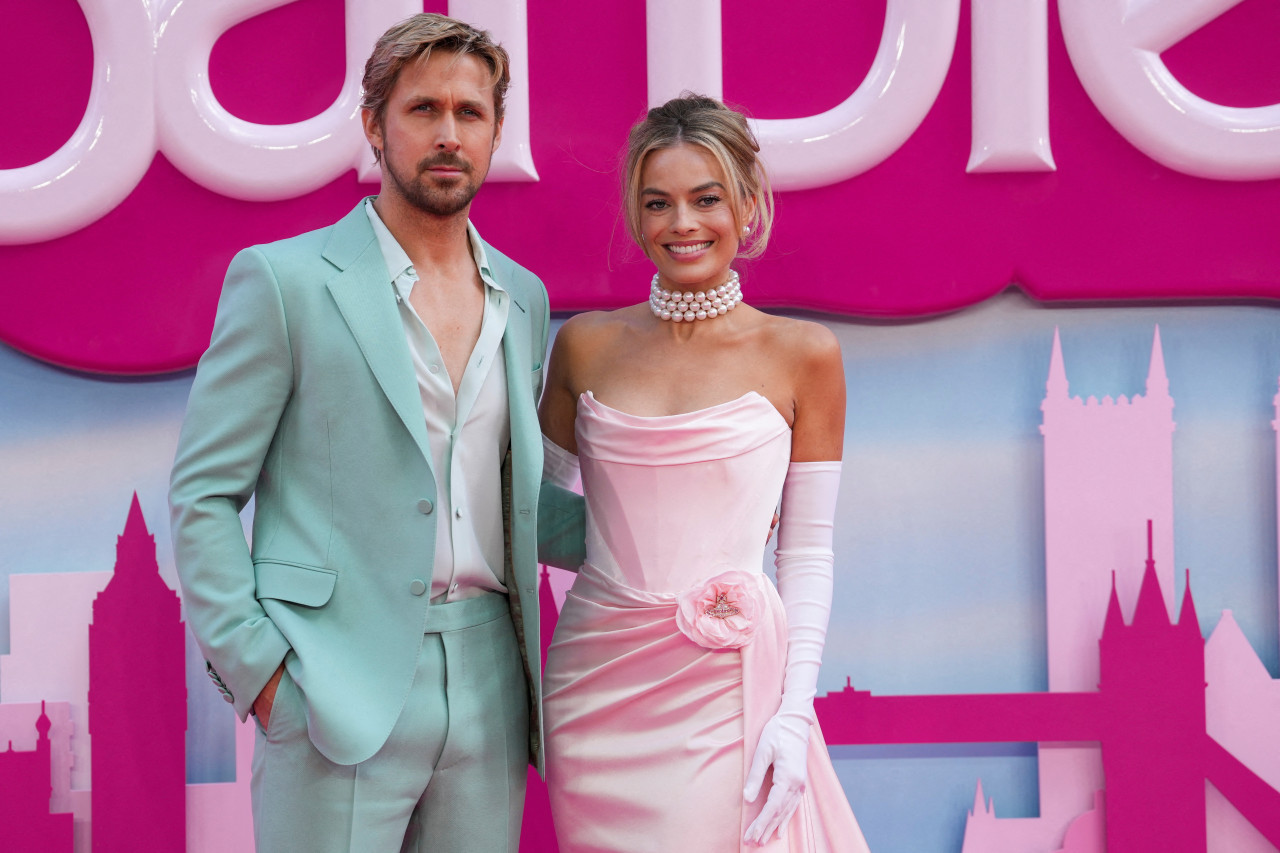 Ryan Gosling y Margot Robbie. Foto: Reuters.