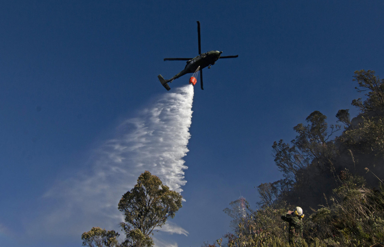 Incendios forestales en Colombia. Foto: EFE