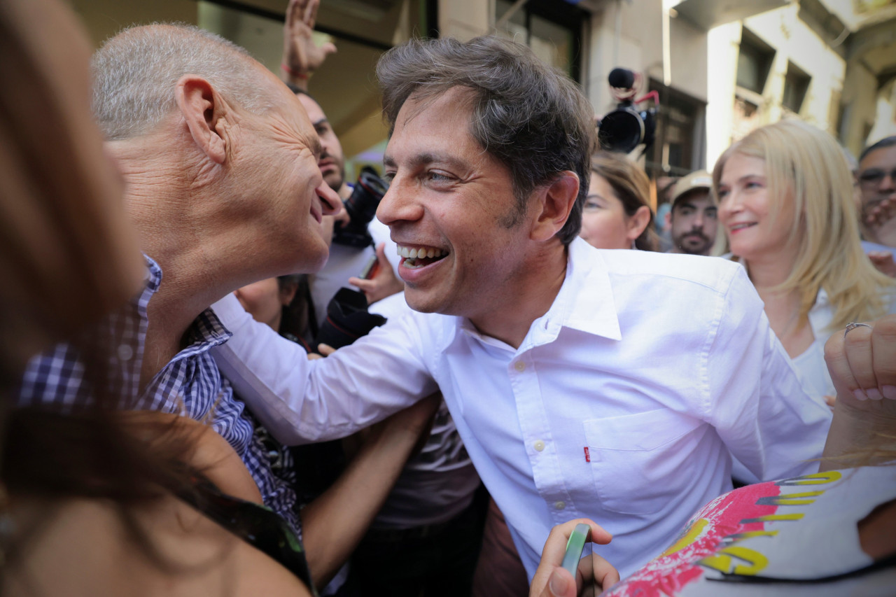 Axel Kicillof en el paro general de la CGT. Foto: Twitter: @kicillofok