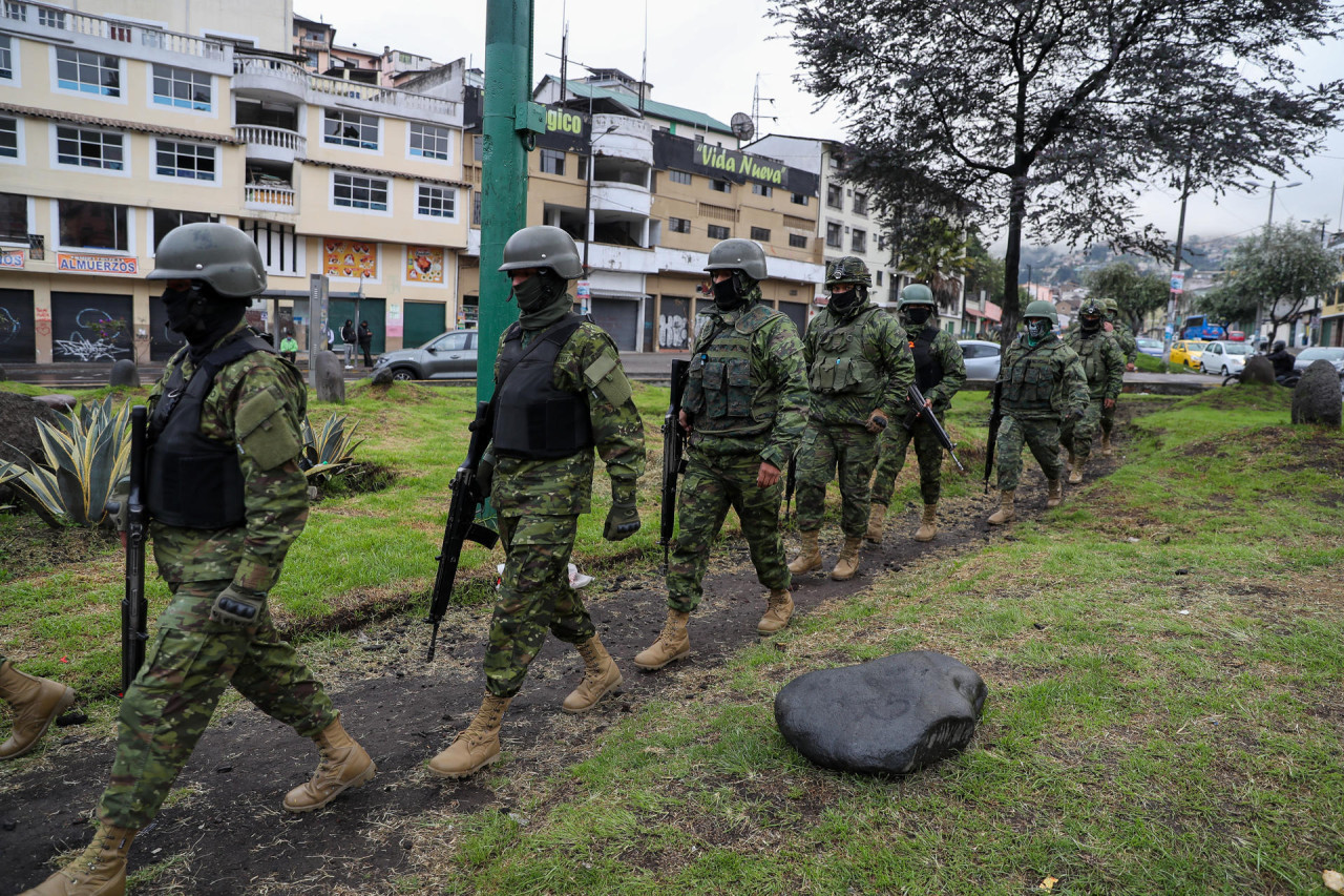 Ejército ecuatoriano. Foto: EFE