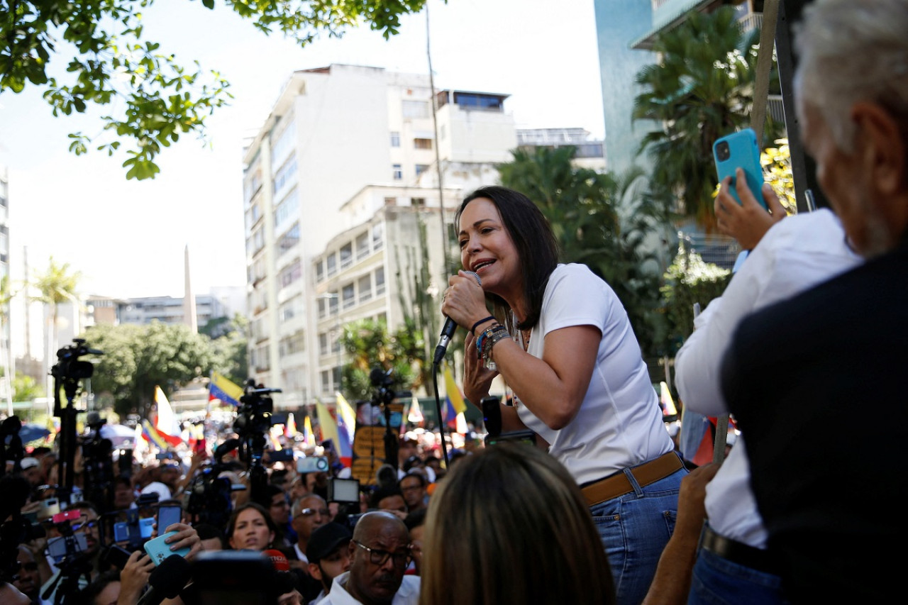 María Corina Machado; Venezuela. Foto: Reuters.