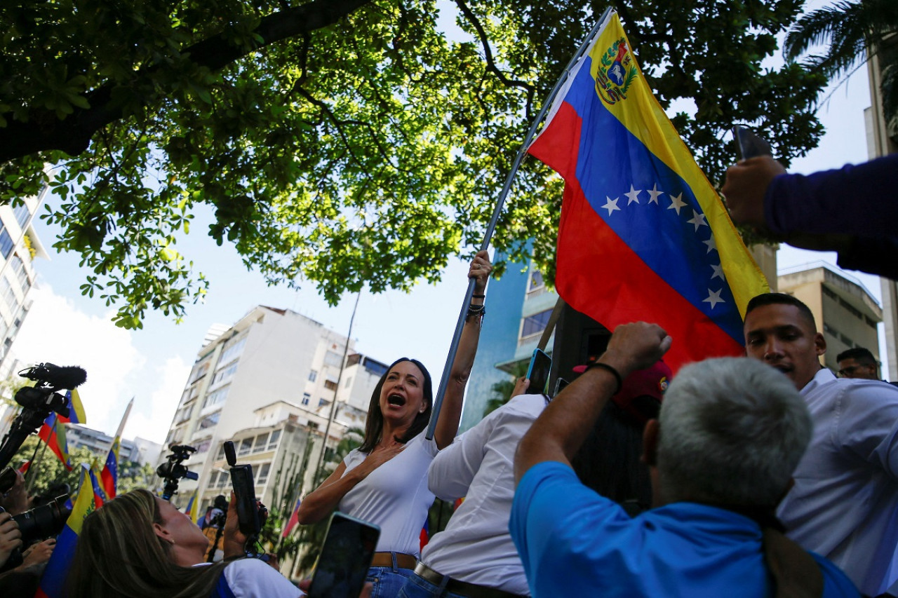 María Corina Machado; Venezuela. Foto: Reuters.