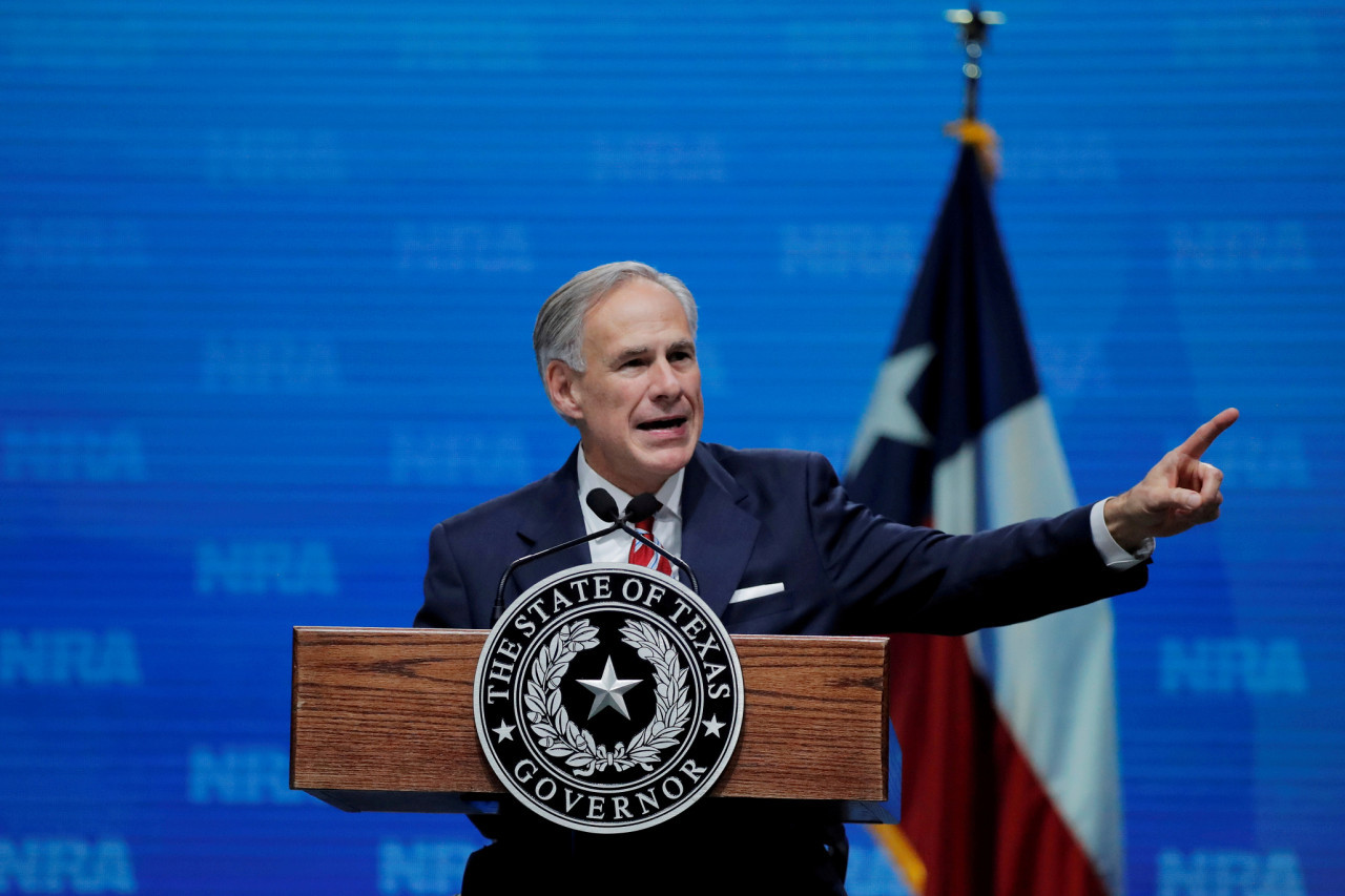 Greg Abbott, gobernador de Texas. Foto: Reuters