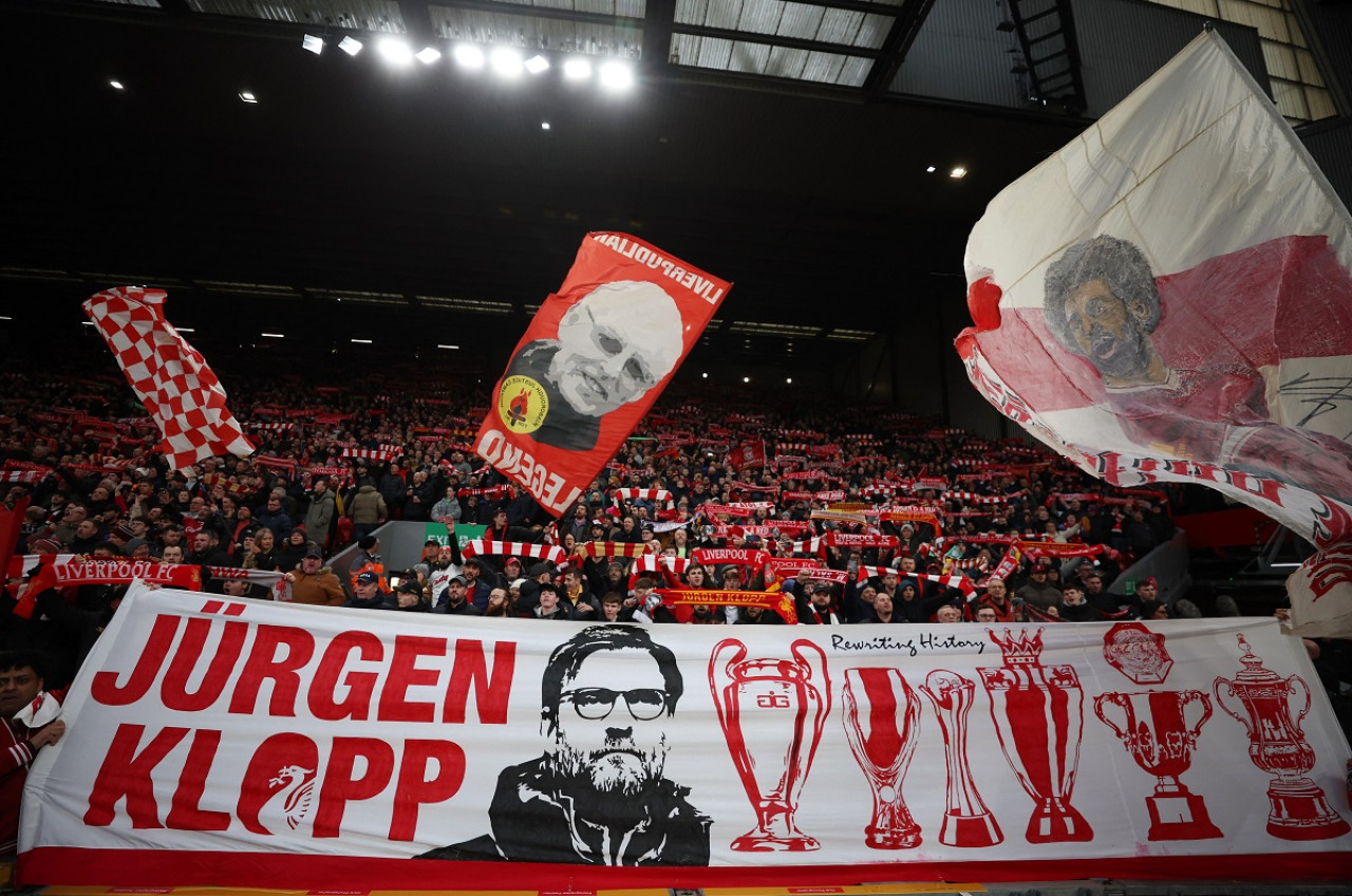 El recibimiento de Liverpool a Jürgen Klopp. Foto: Reuters.