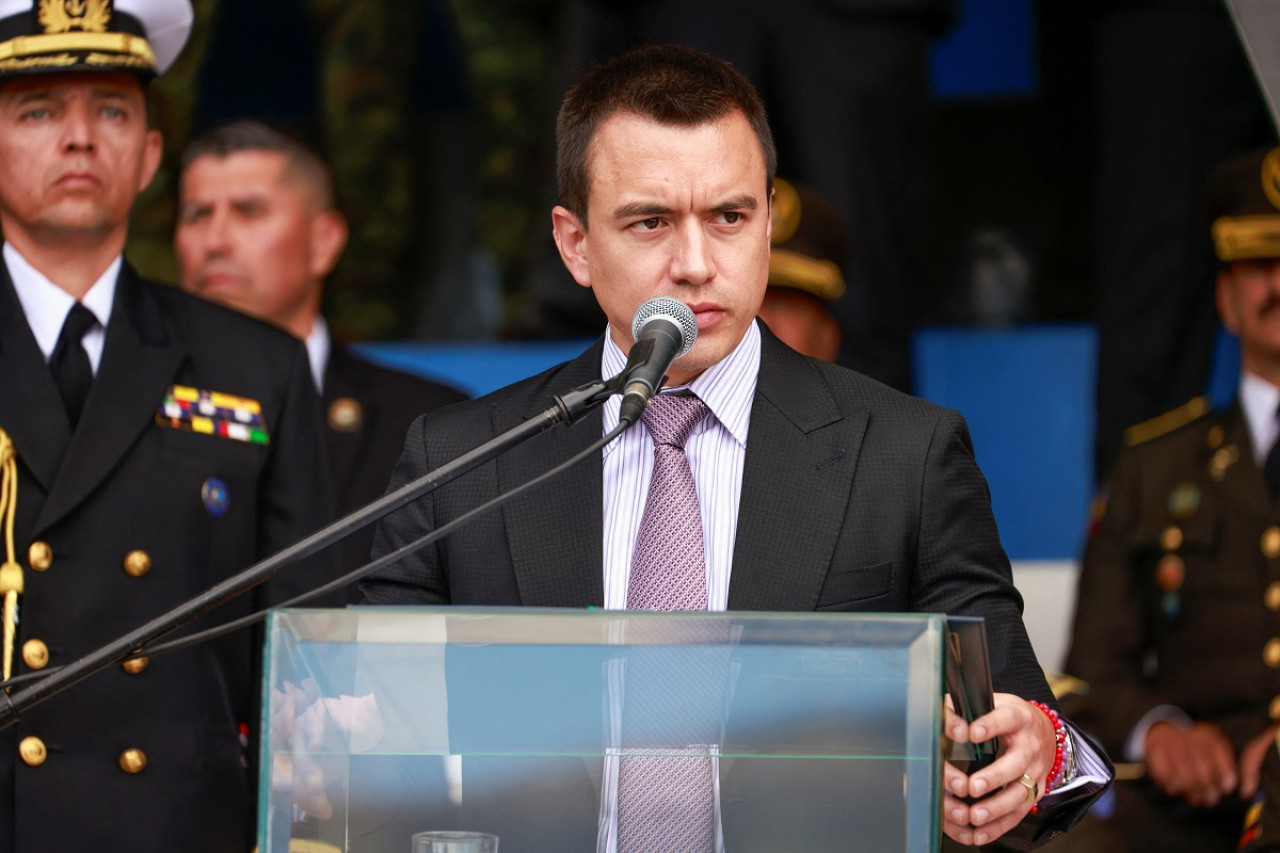 Daniel Noboa, presidente de Ecuador. Foto: Reuters.