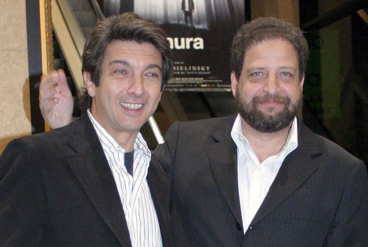 Ricardo Darín y Fabián Bielinsky, el director de "Nueve Reinas". Foto: NA.