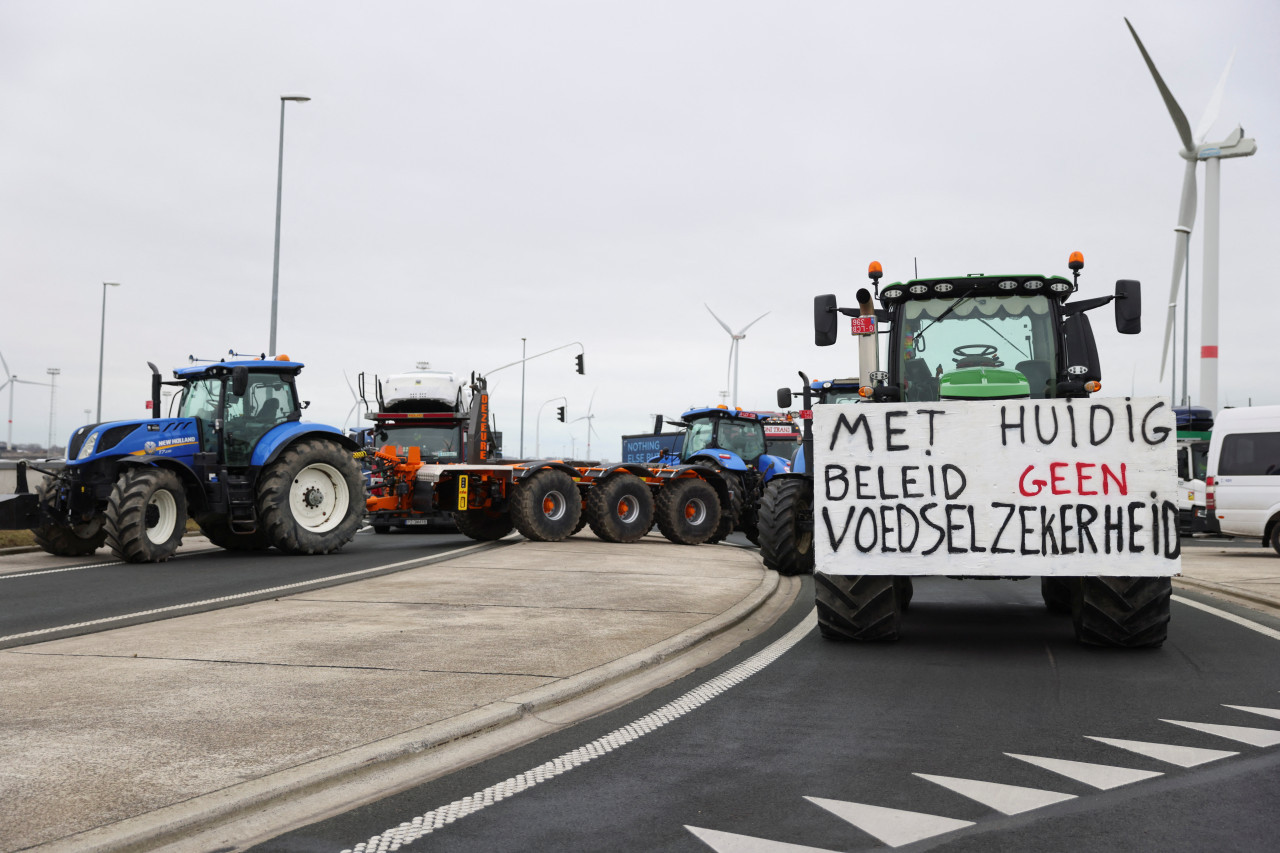 Protestas de agricultores en UE. Foto: EFE