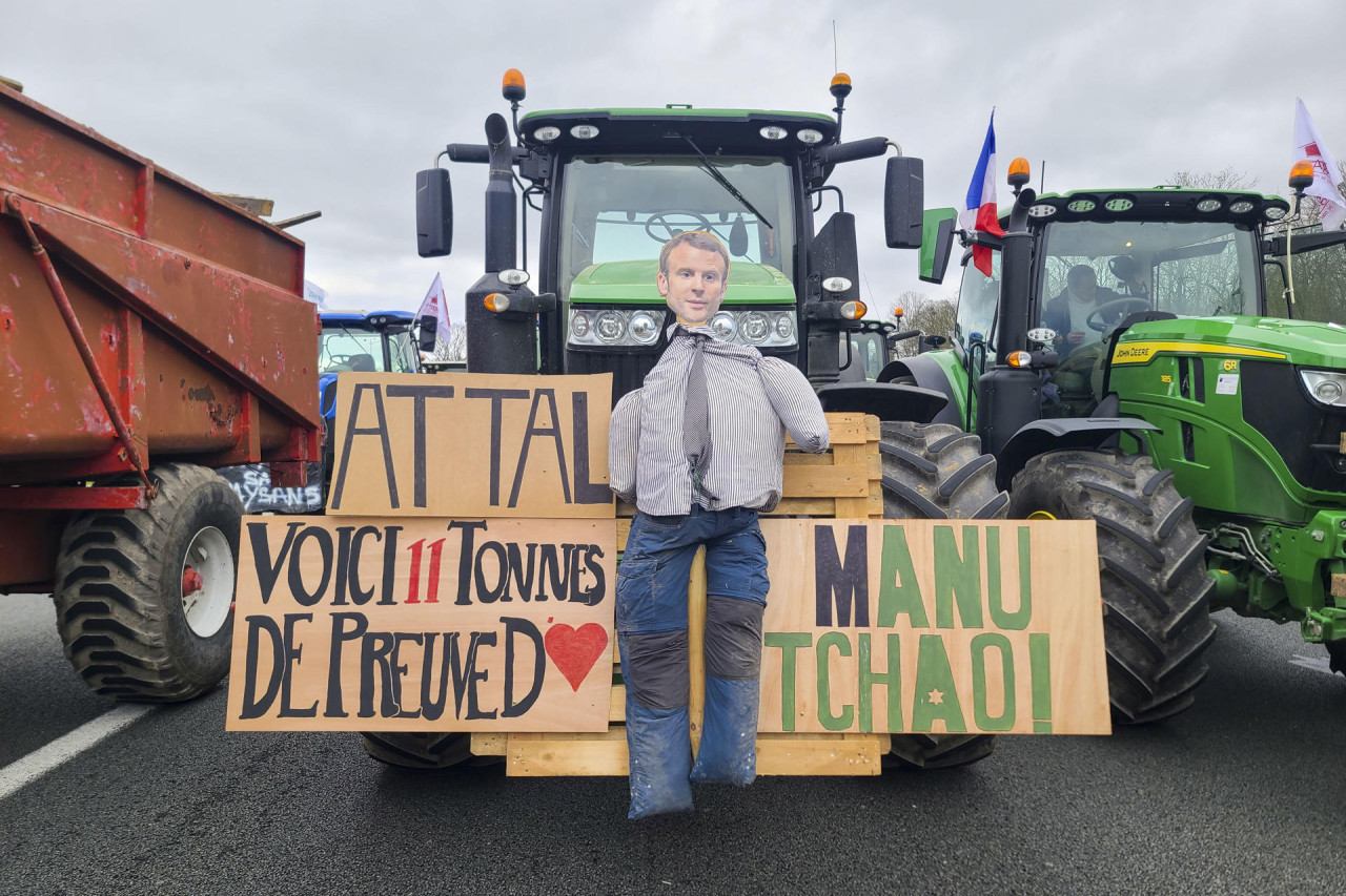 Protestas en Francia contra el Gobierno. Foto: EFE