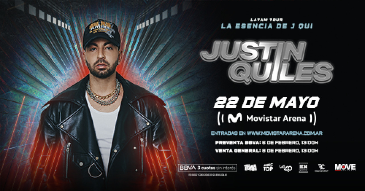 Justin Quiles vuelve a Buenos Aires. Foto: prensa.