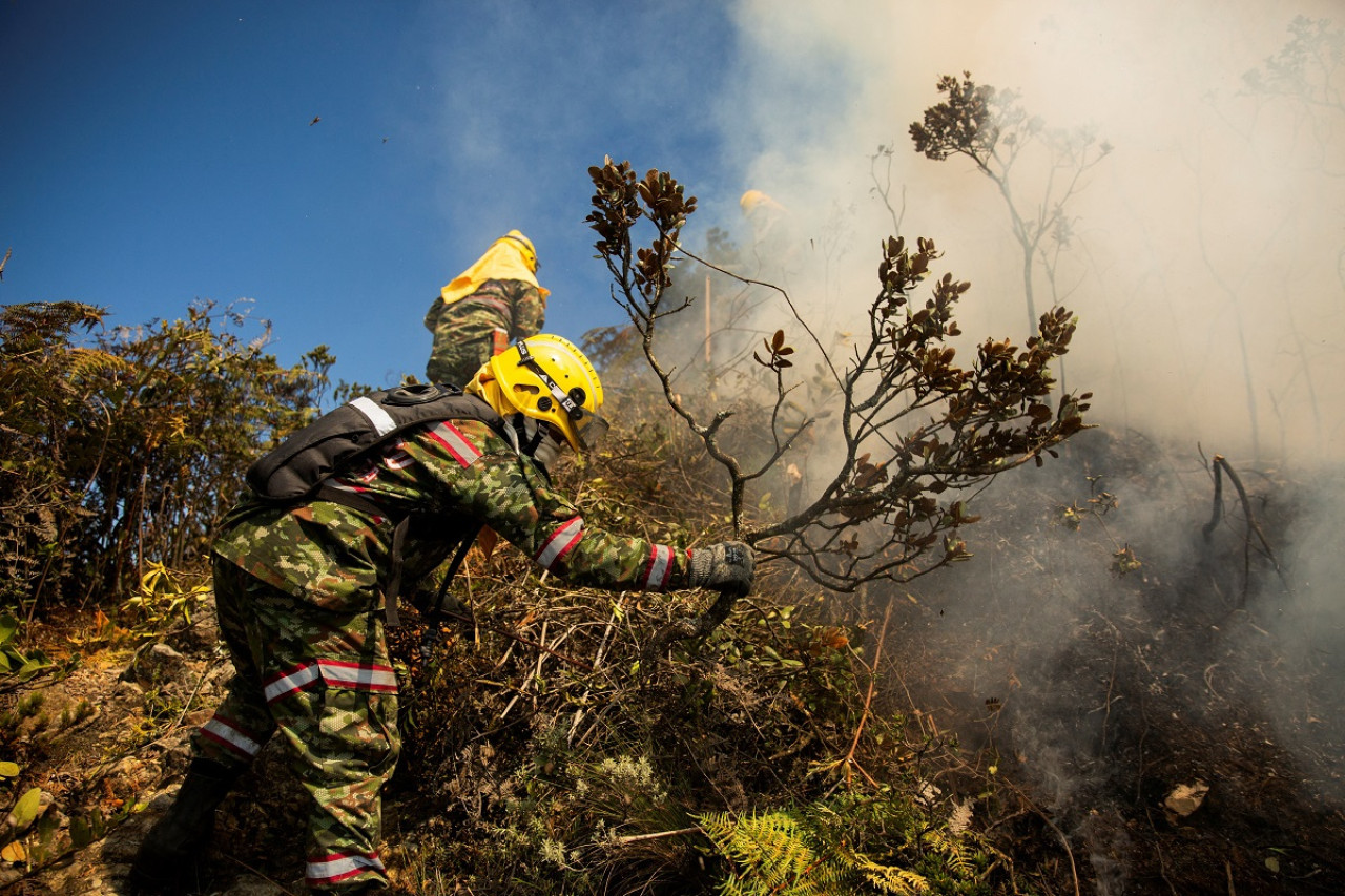 Incendios en Colombia. Foto: Reuters.