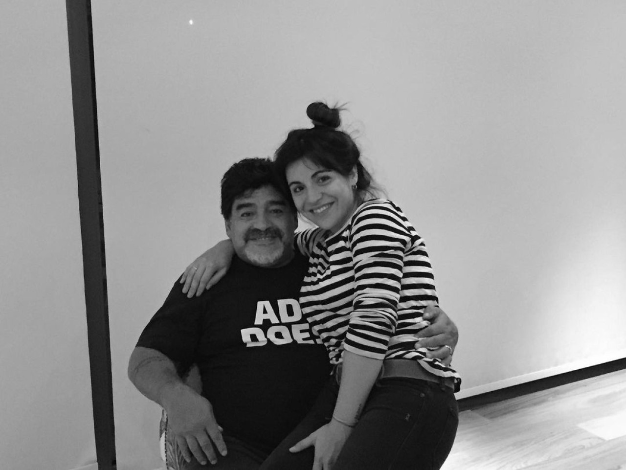 Diego y Gianinna Maradona. Foto: X