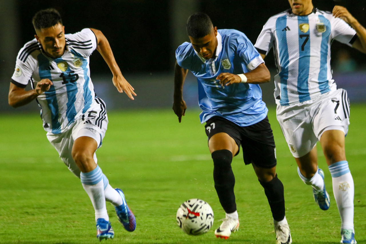 Argentina vs. Uruguay, Preolímpico Venezuela 2024. Foto: NA.