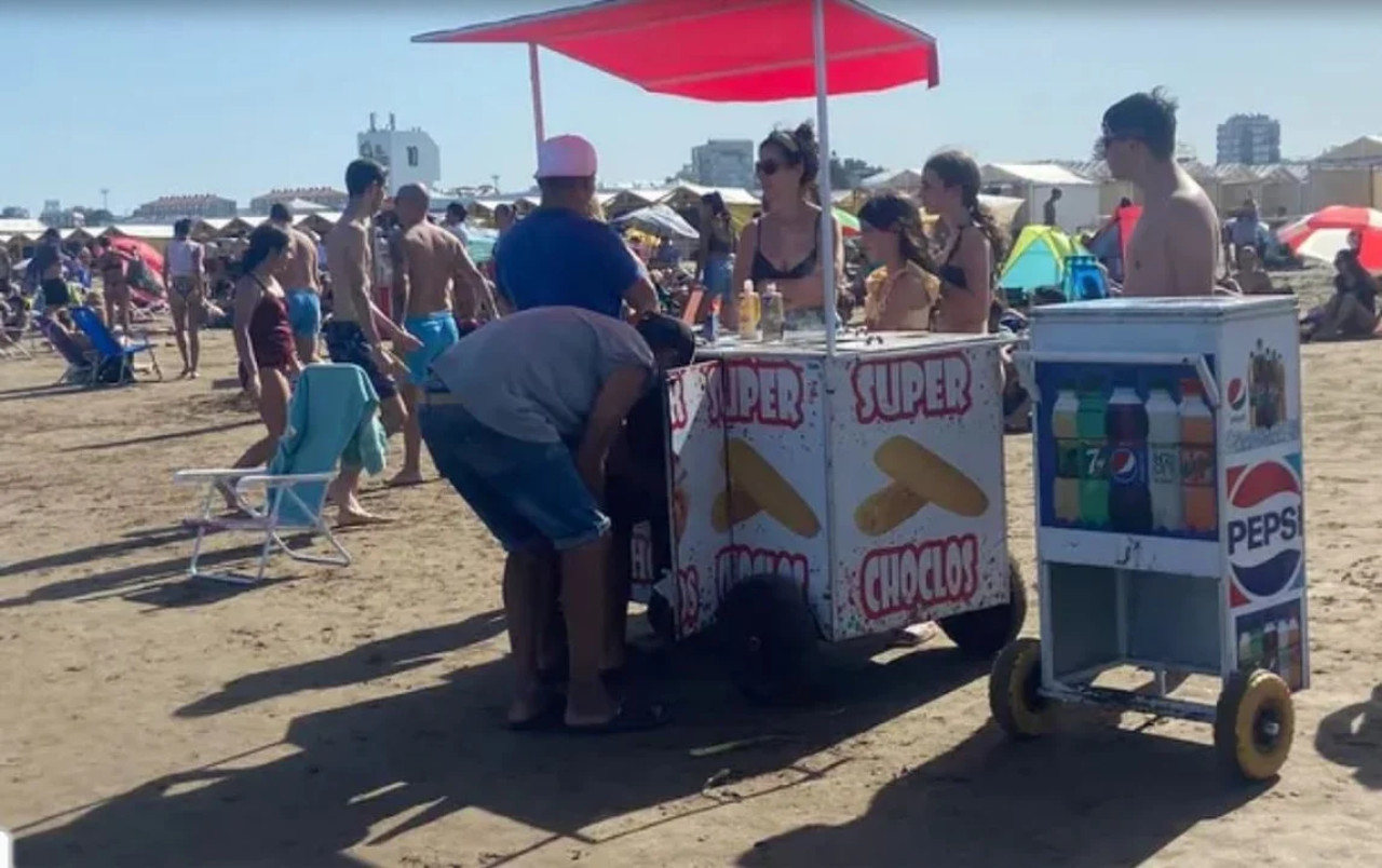 Balneario de Mar del Plata. Foto: NA