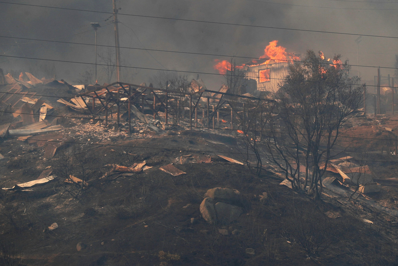 Incendios en Chile. Foto: Reuters.
