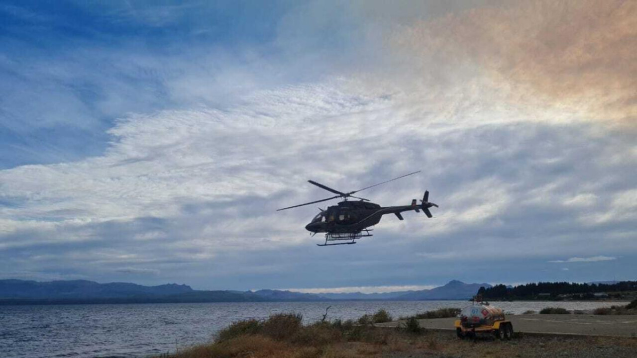 Incendios en Bariloche. Foto Télam.