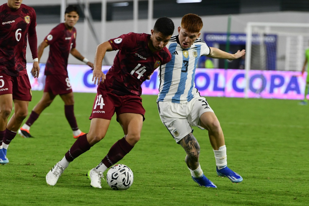 Valentín Barco; Selección Argentina Sub 23. Foto: X @Argentina.