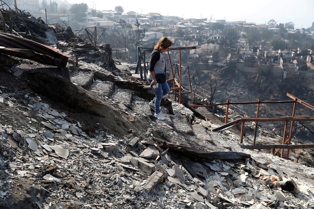 Incendios en Chile. Foto: Reuters