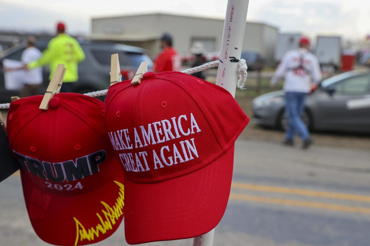 Votantes de Donald Trump. Foto: EFE