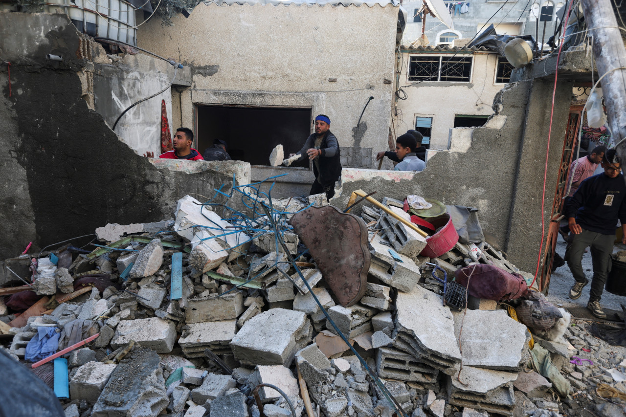 Ataques al paso de Rafah, en el sur de Gaza. Foto: Reuters.