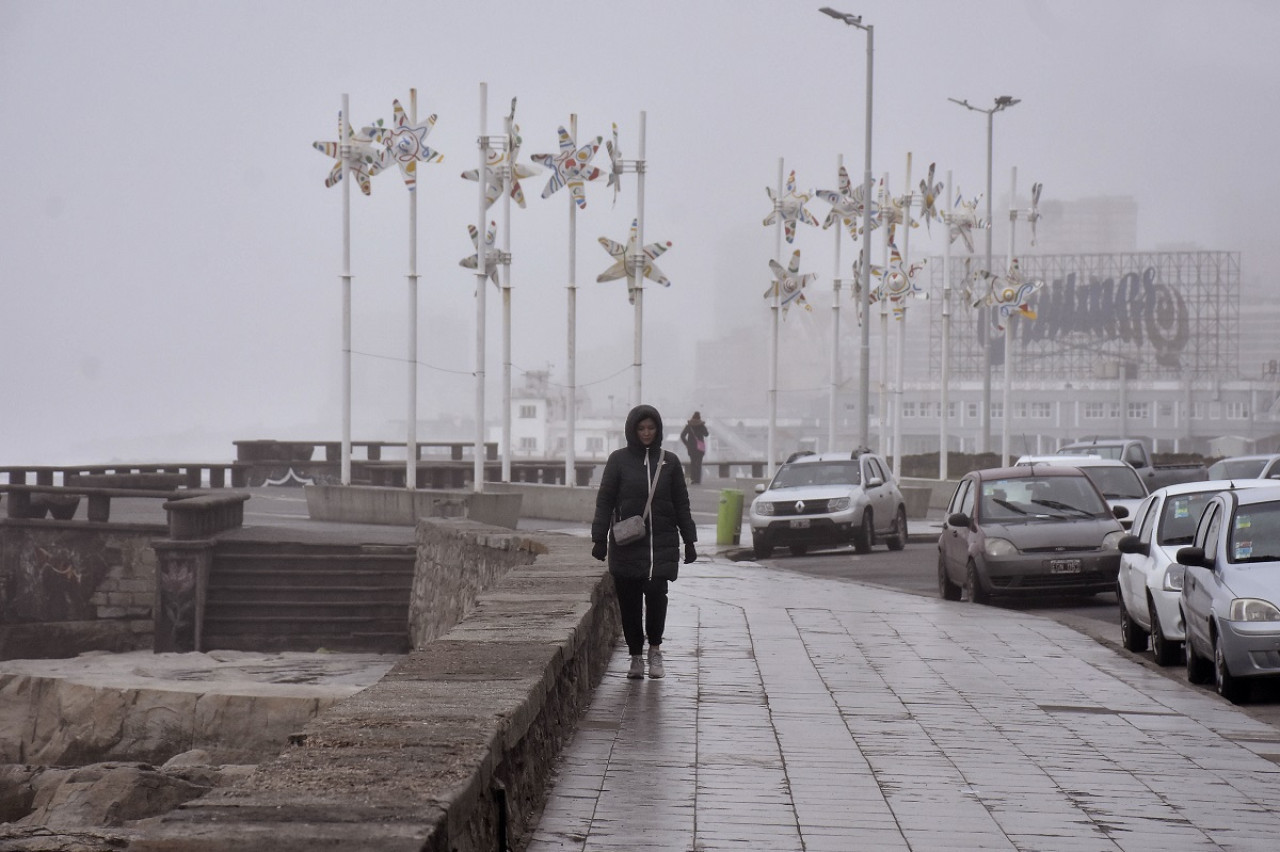 Lluvias en Mar del Plata. Foto: NA.