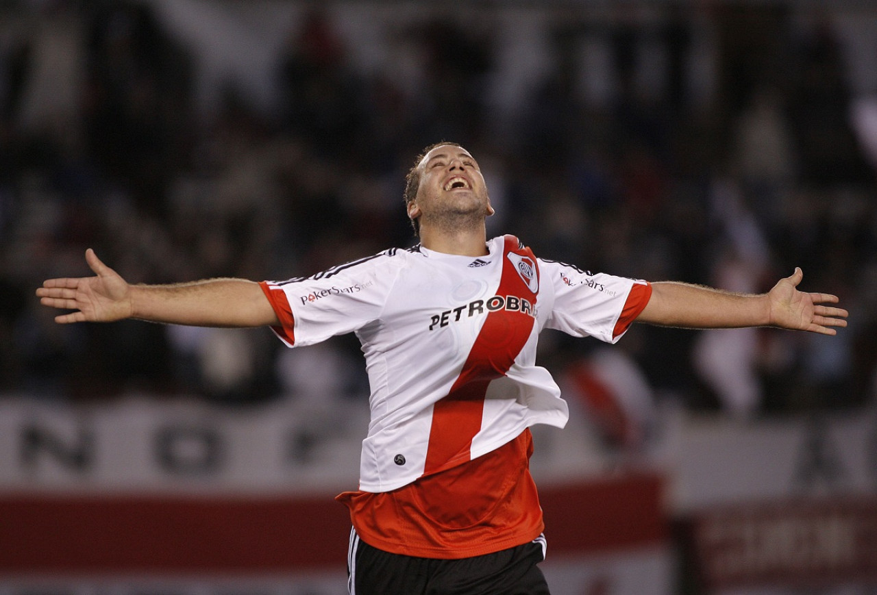 Cristian Fabbiani en River Plate. Foto: NA.