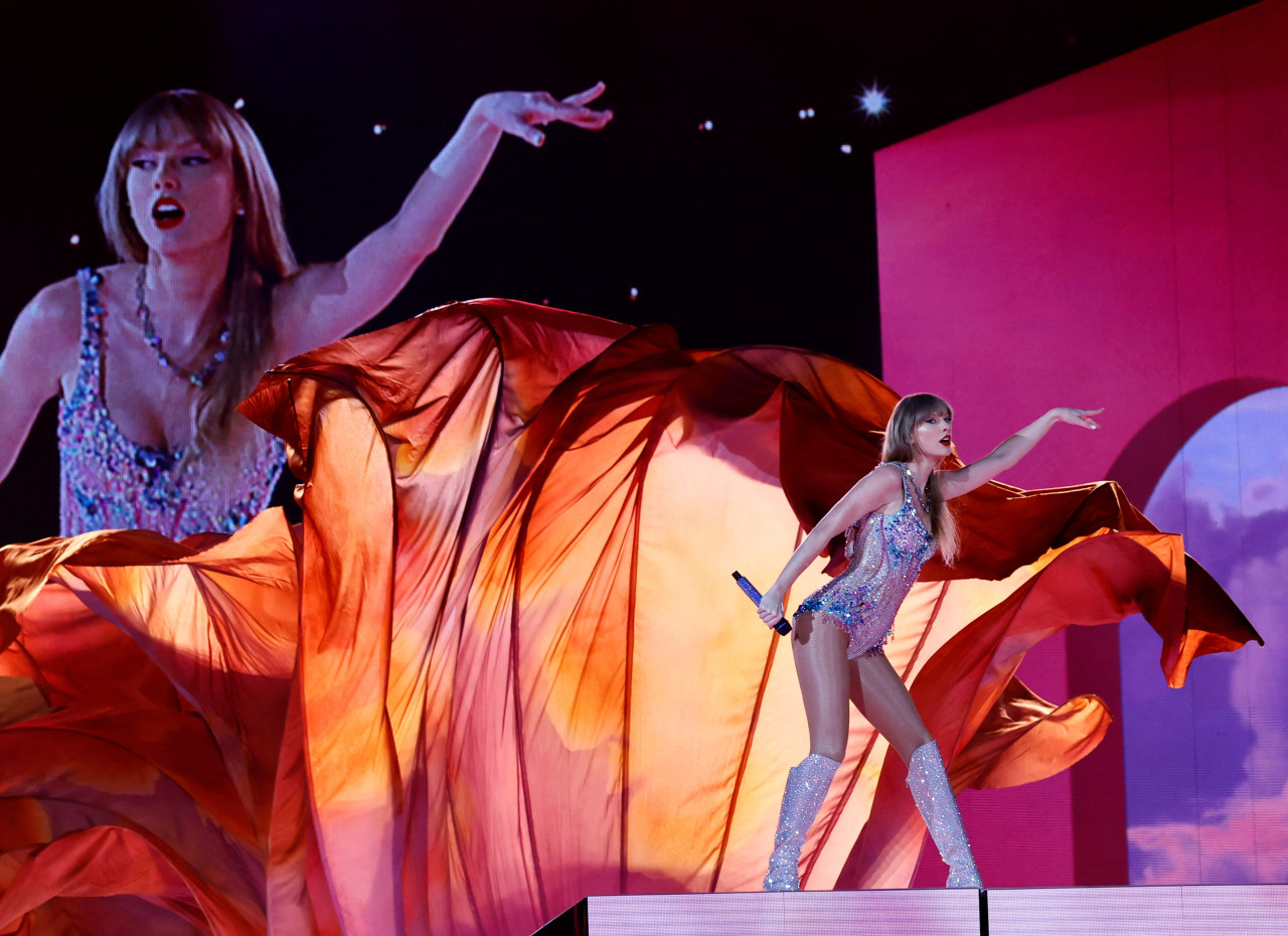 Taylor Swift en Tokio. Foto: Reuters.