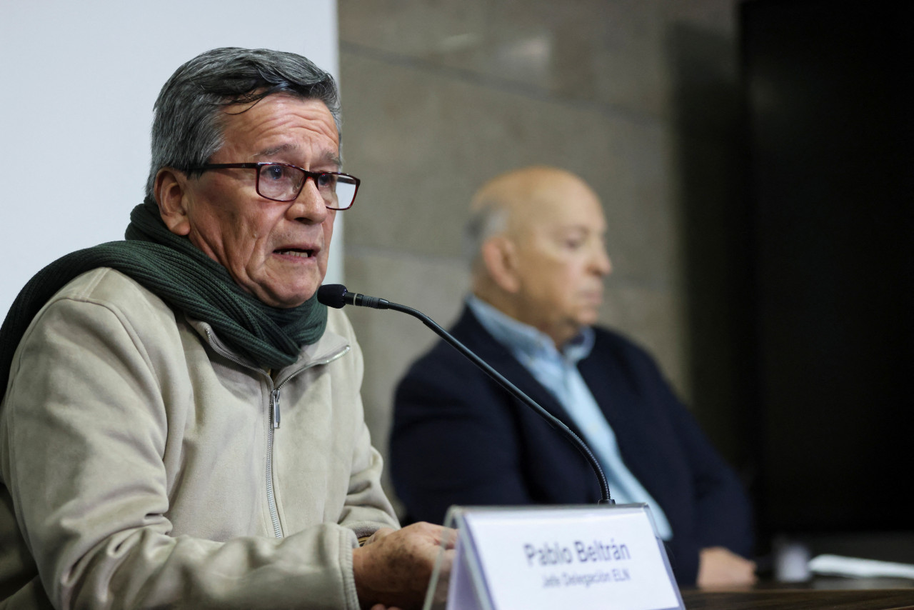 Pablo Beltrán, líder del Ejército de Liberación Nacional. Foto: Reuters.
