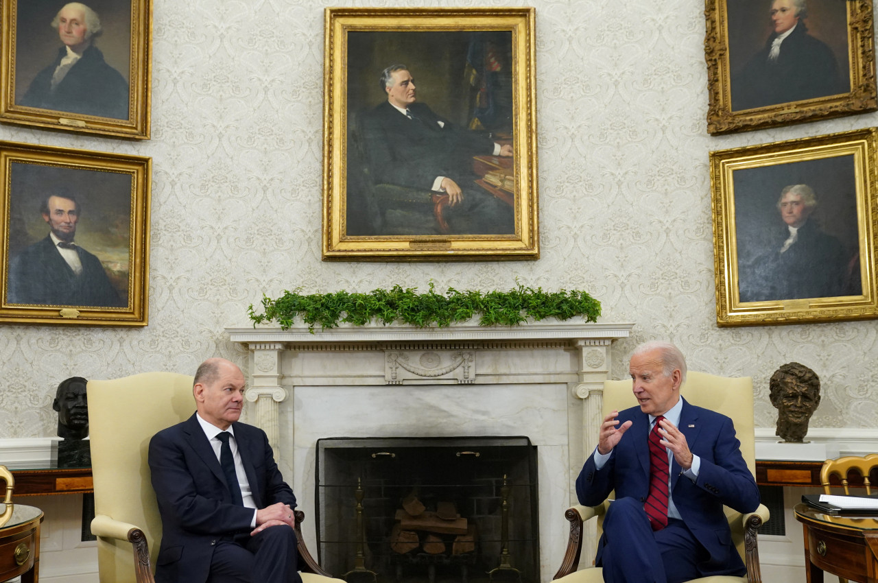 Joe Biden y Olaf Scholz. Foto: Reuters.