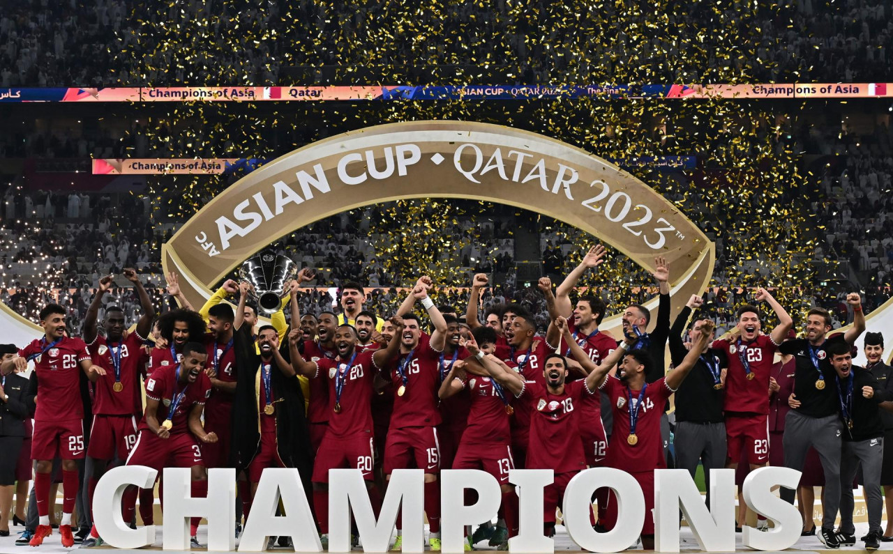 Qatar campeón, Copa de Asia. Foto: EFE