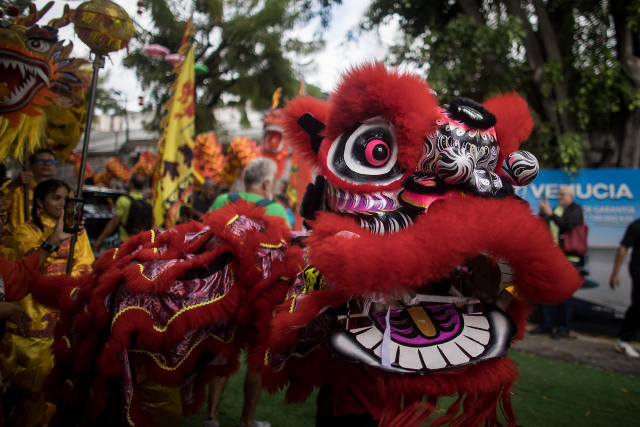 Carnavales en Caracas, Venezuela. Foto: EFE.