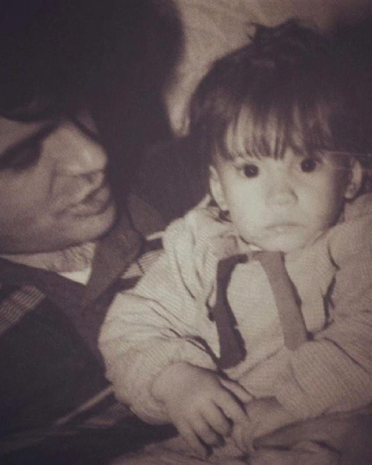 Celeste Cid y su padre. Foto: Instagram.