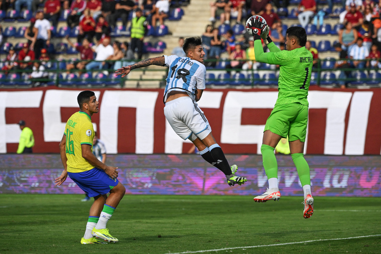 Argentina vs Brasil; Preolímpico Sub 23. Foto: NA