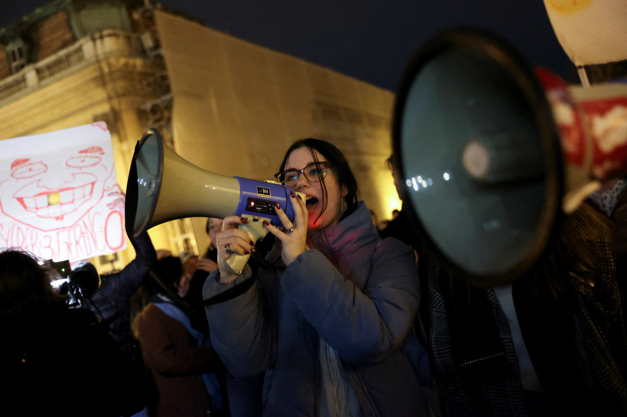 Marcha contra Novák en Hungría. Foto: Reuters.