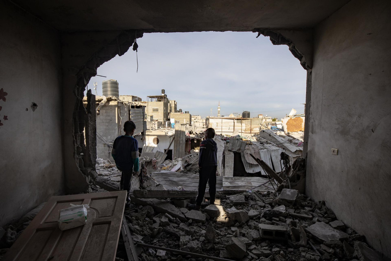 Ataques israelíes a la ciudad de Rafah, Gaza. Foto: EFE.