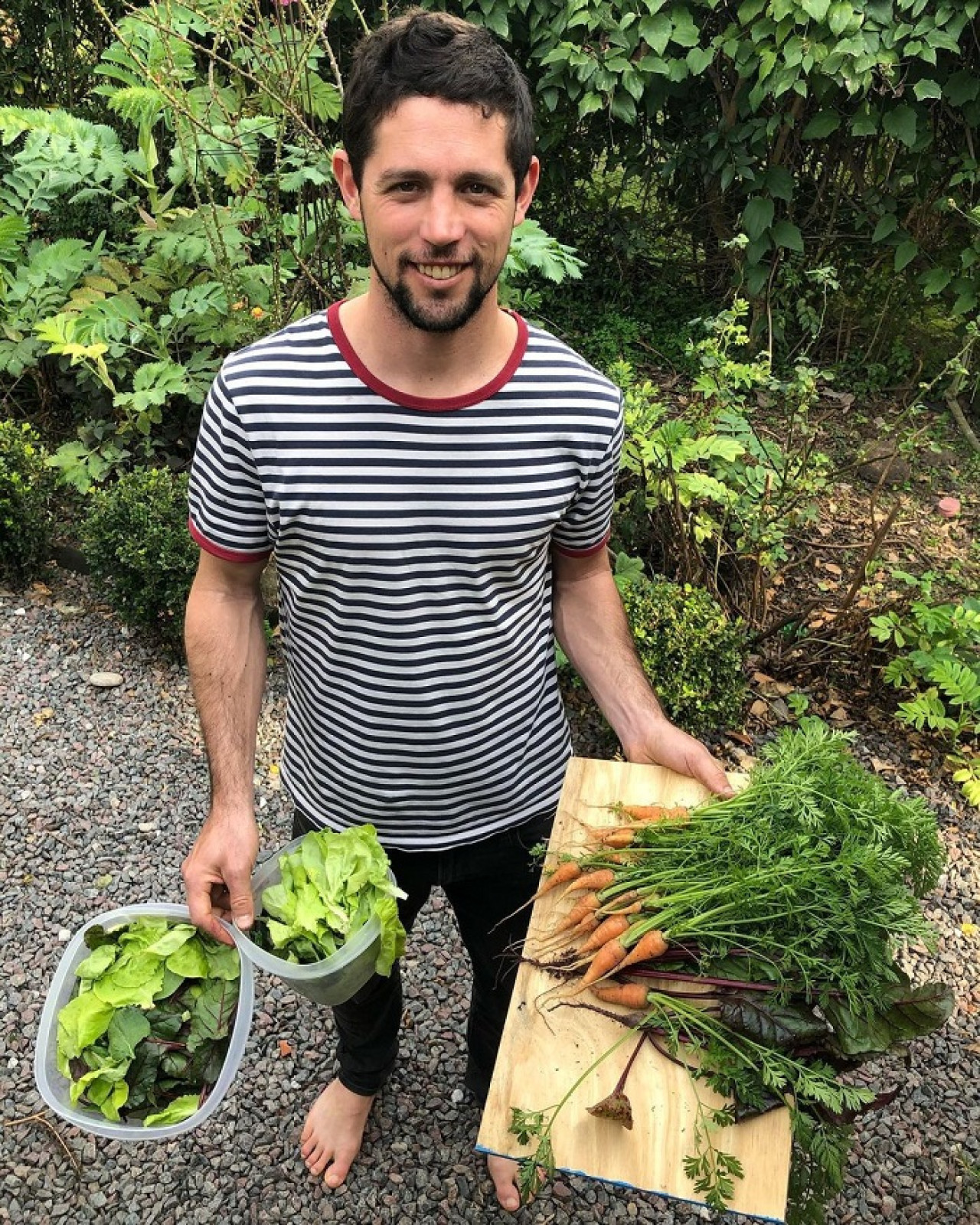 Yago Lange y su pasión por la cosecha. Foto: Instagram @yagolange.