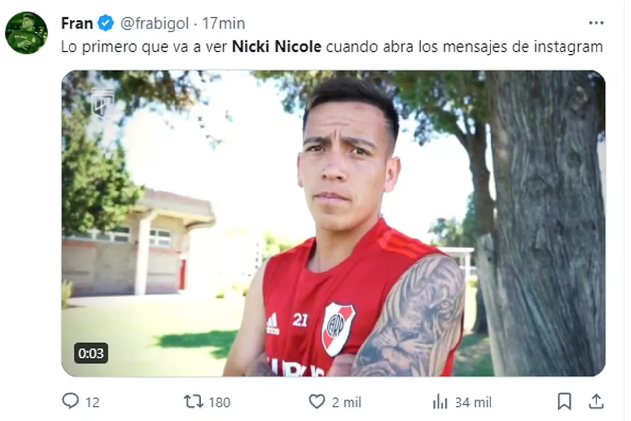 Memes tras la separación de Nicki Nicole y Peso Pluma. Foto: X.