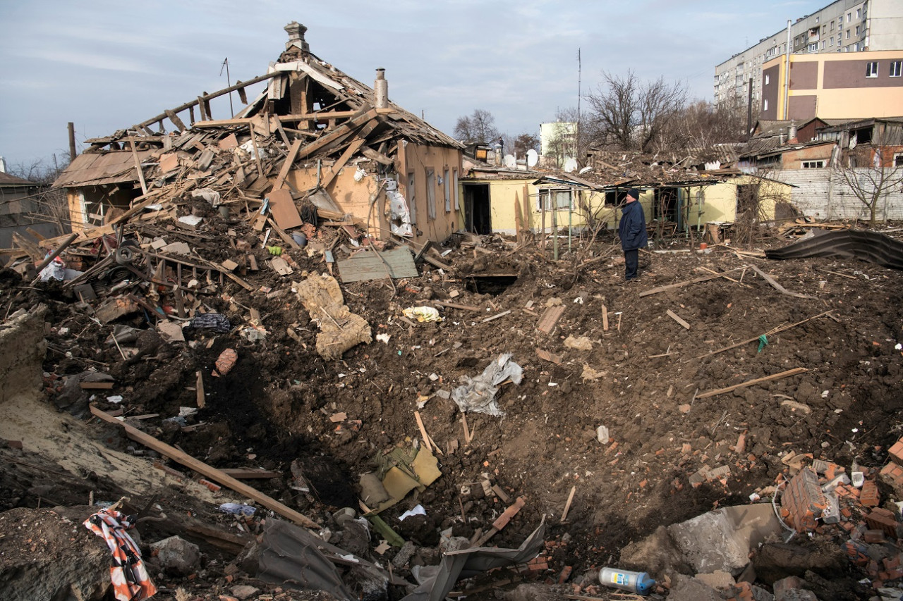 Destrucción en Ucrania. Foto: Reuters