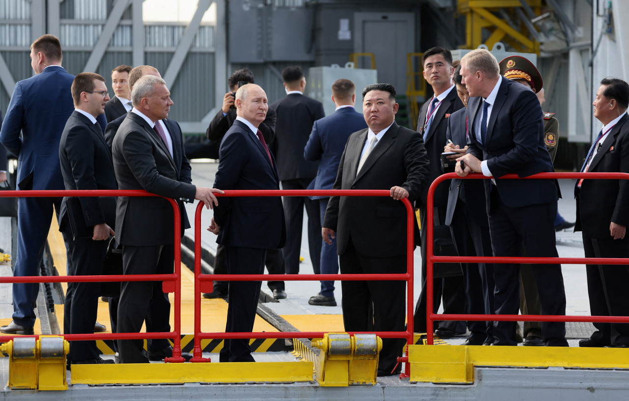 Kim Jong-un y Vladimir Putin Foto: Reuters