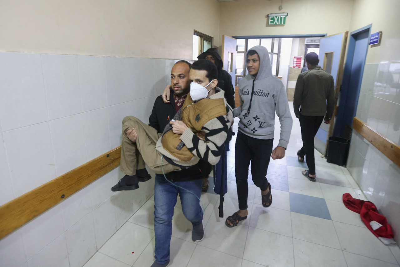 Pacientes del Hospital Naser de Gaza. Foto: Reuters.