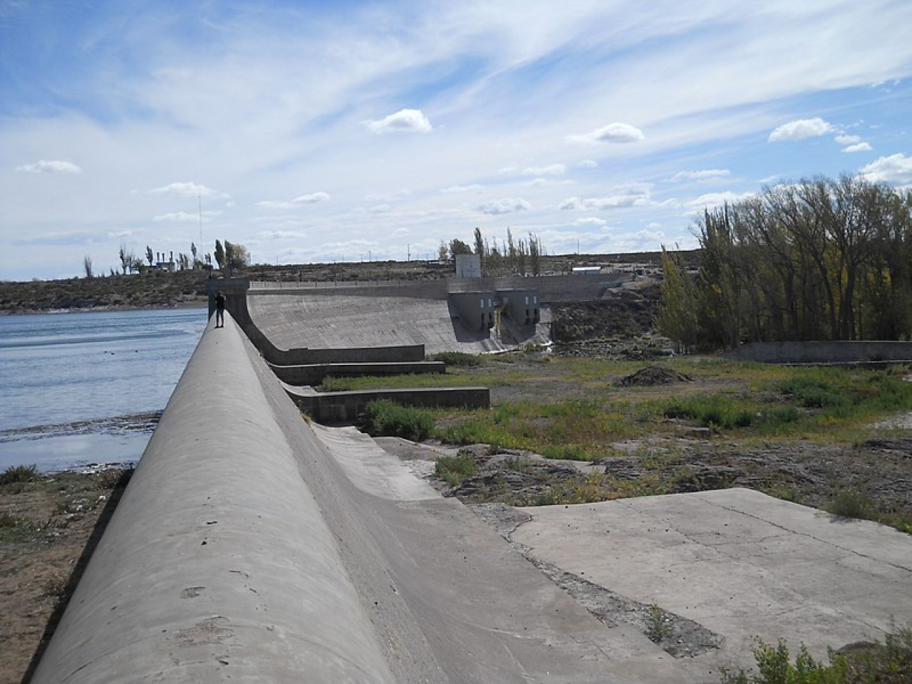 Embalse El Nihuil, San Rafael, Mendoza. Foto: Google Maps.