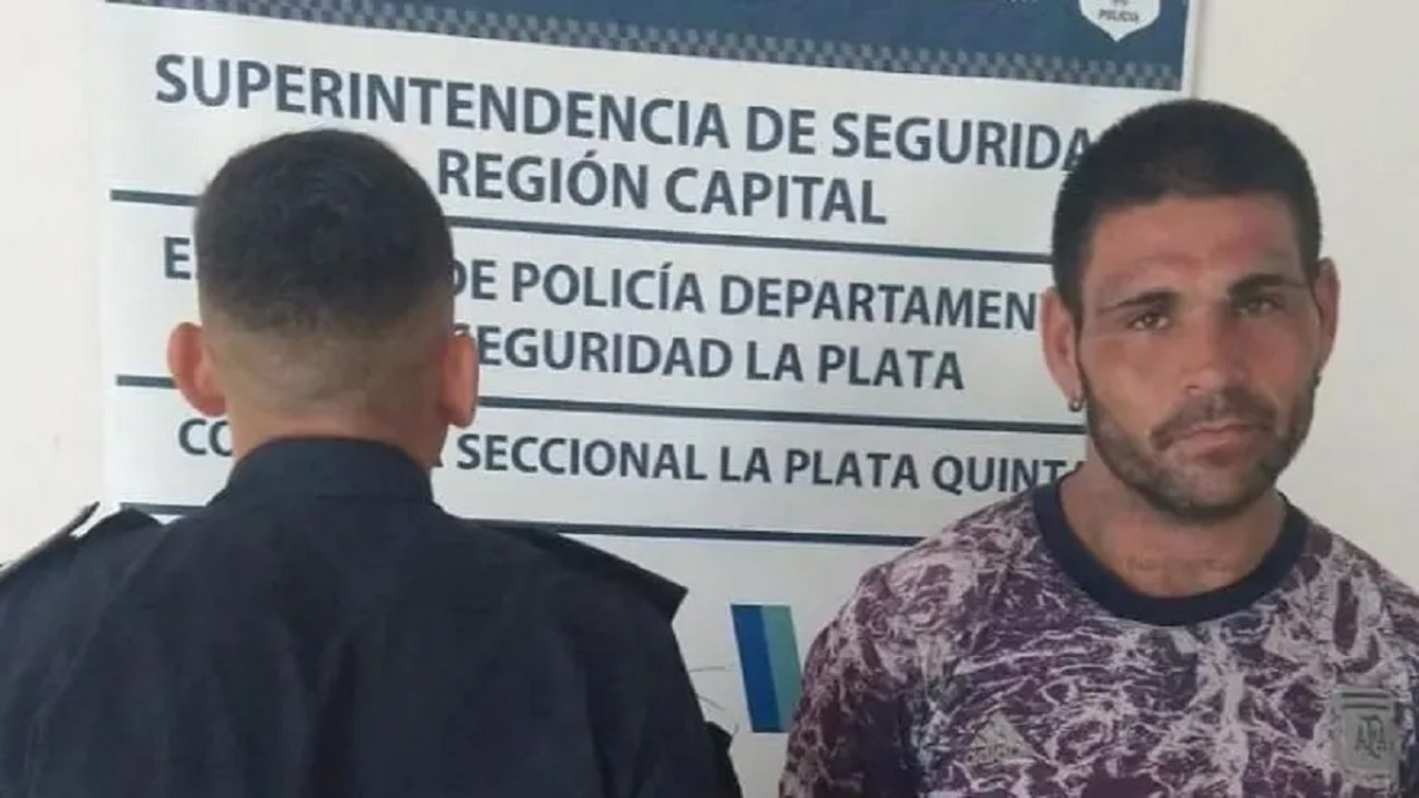 El detenido. Foto: Policía