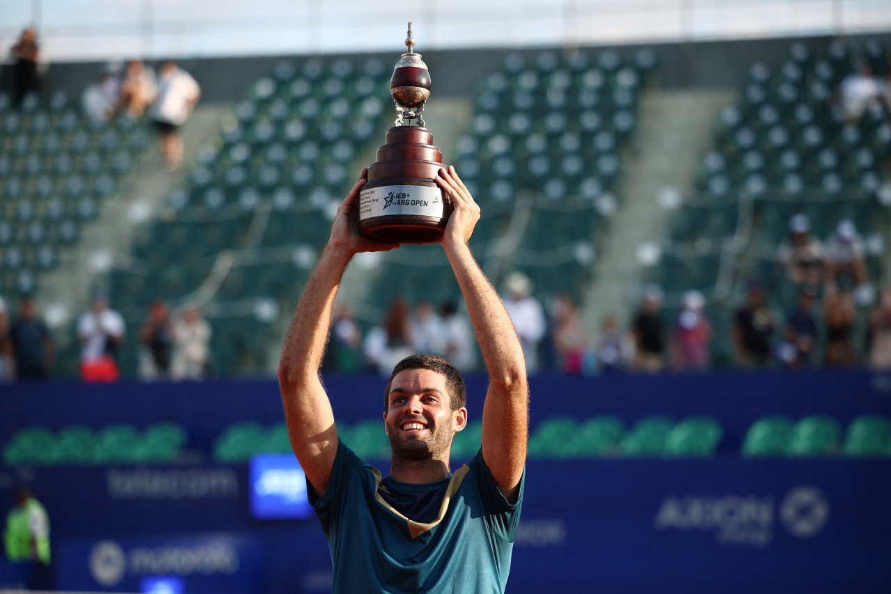 Facundo Díaz Acosta, ganador del Argentina Open. Foto: Reuters