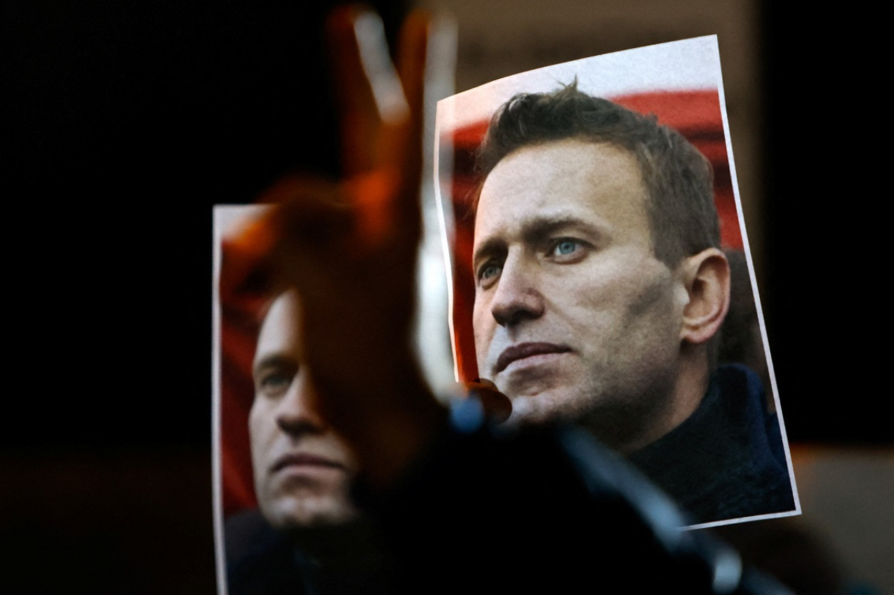 El apoyo a Alexéi Navalny. Foto: Reuters.