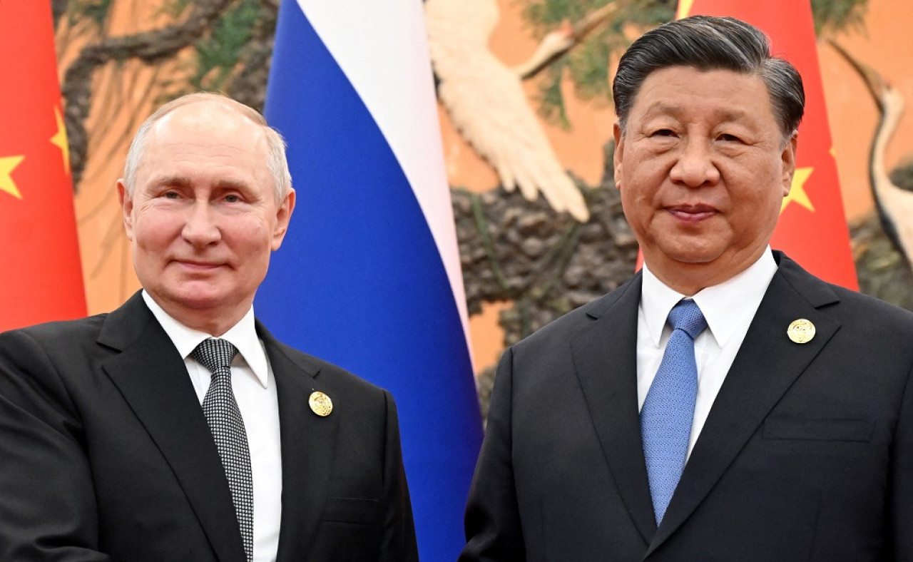 Vladimir Putin, presidente de Rusia, y Xi Jinping, presidente de China. Foto: Reuters.