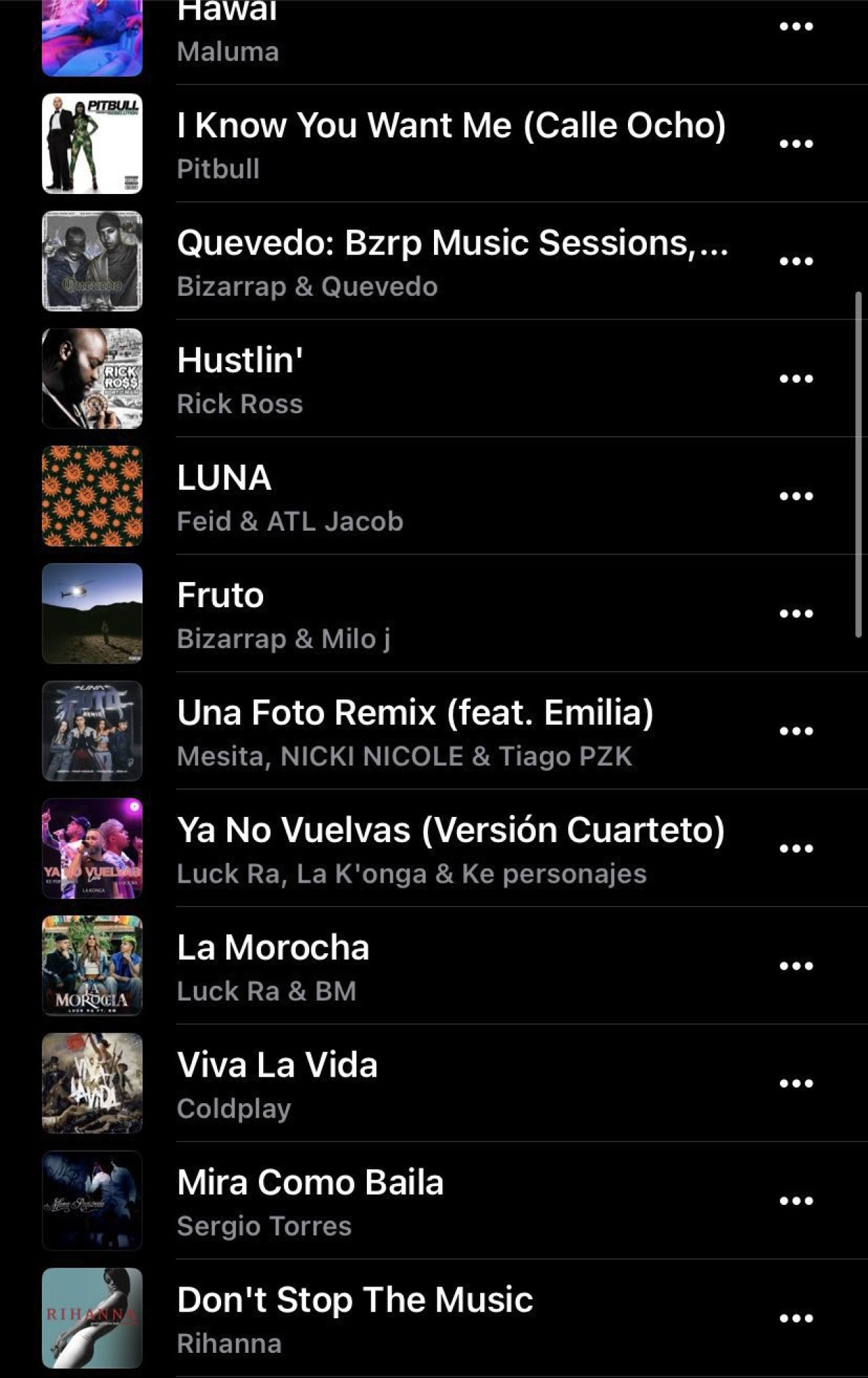 Playlist de Lionel Messi en Apple Music.