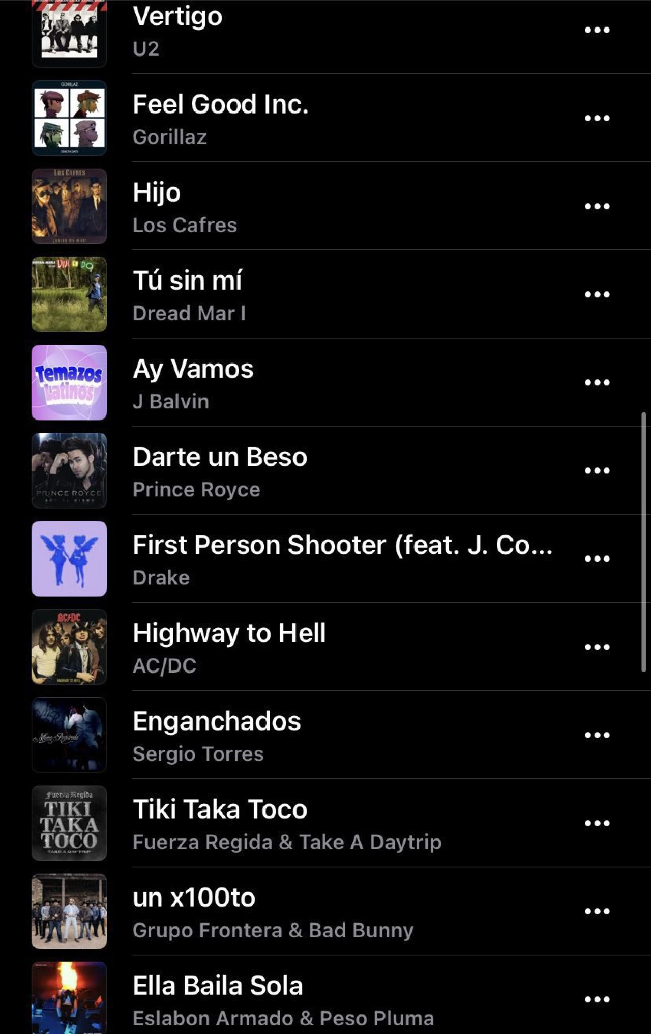 Playlist de Lionel Messi en Apple Music.