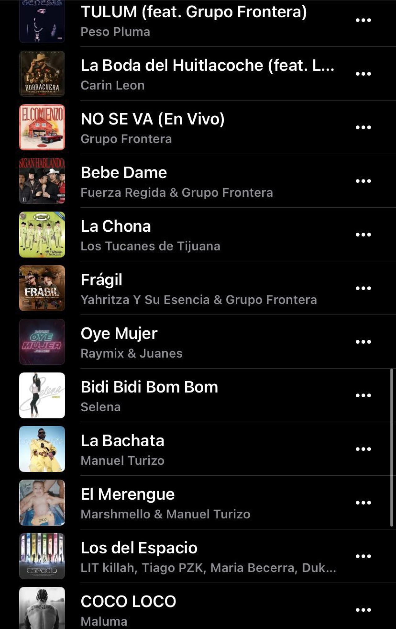 Playlist de Lionel Messi en Apple Music.