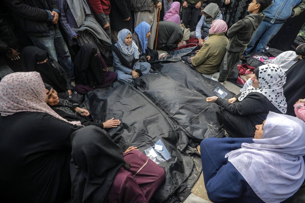 Ataques israelíes en la Franja de Gaza. Foto: EFE.