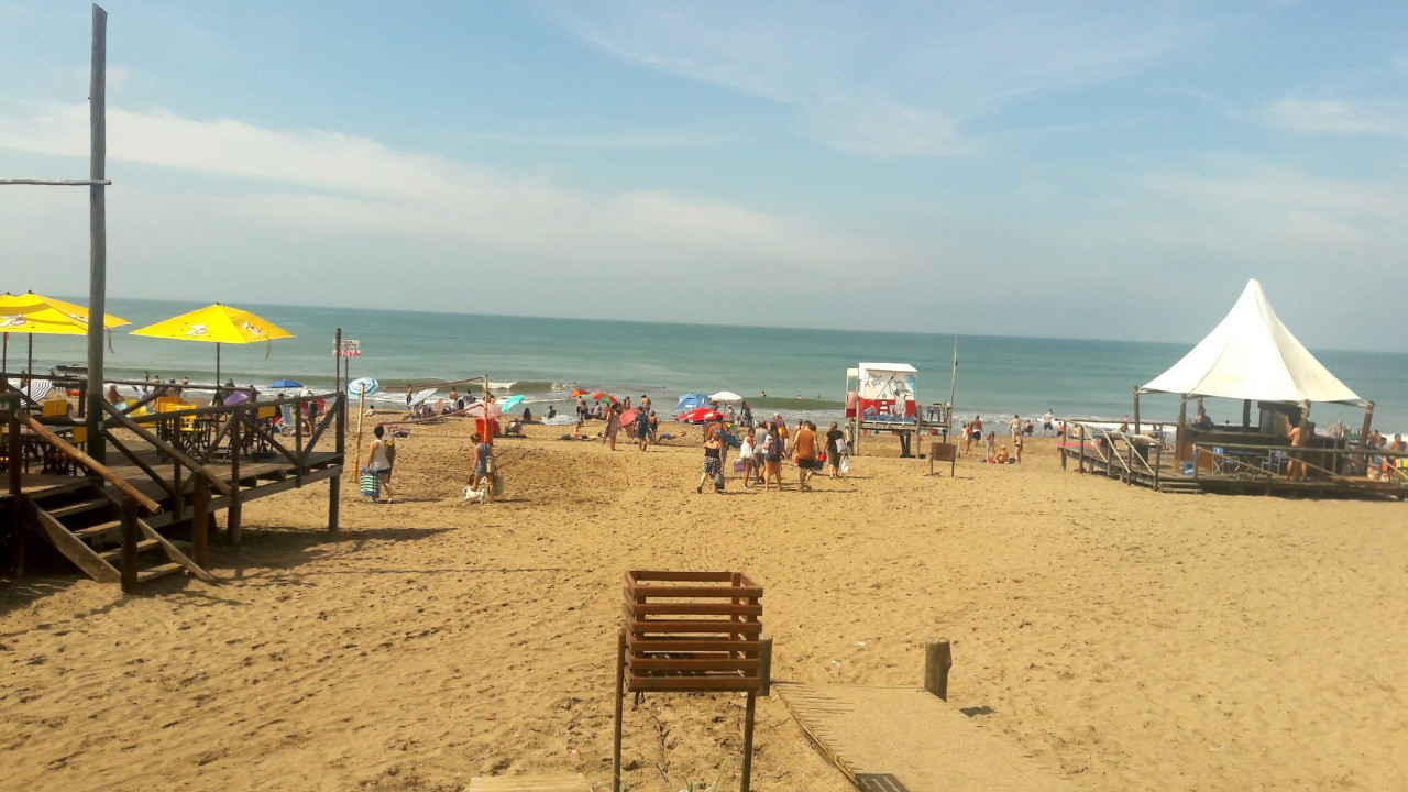 Playa Alfar, Mar del Plata. Foto: X